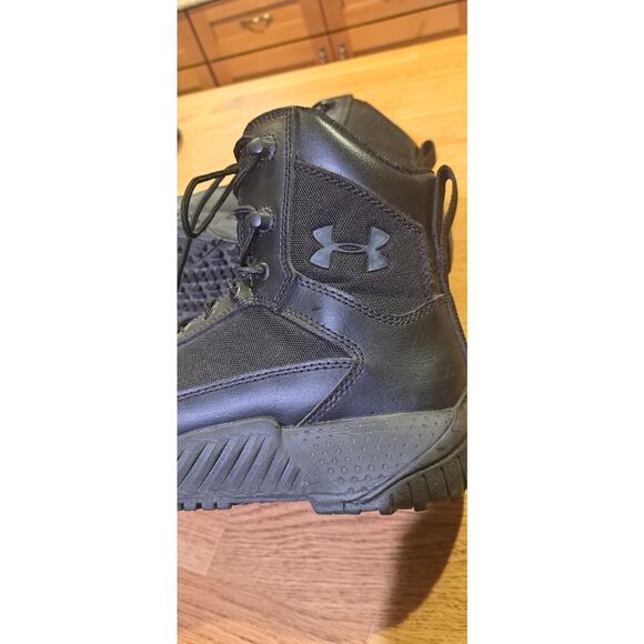 Under Armor Stellar G2 Tactical Leather  Combat Boots Black Women's 6 Military - Picture 3 of 9